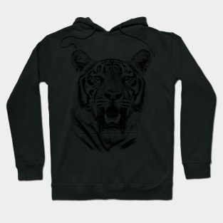 Tiger Portrait of Majestic Male Bengal Tiger Hoodie